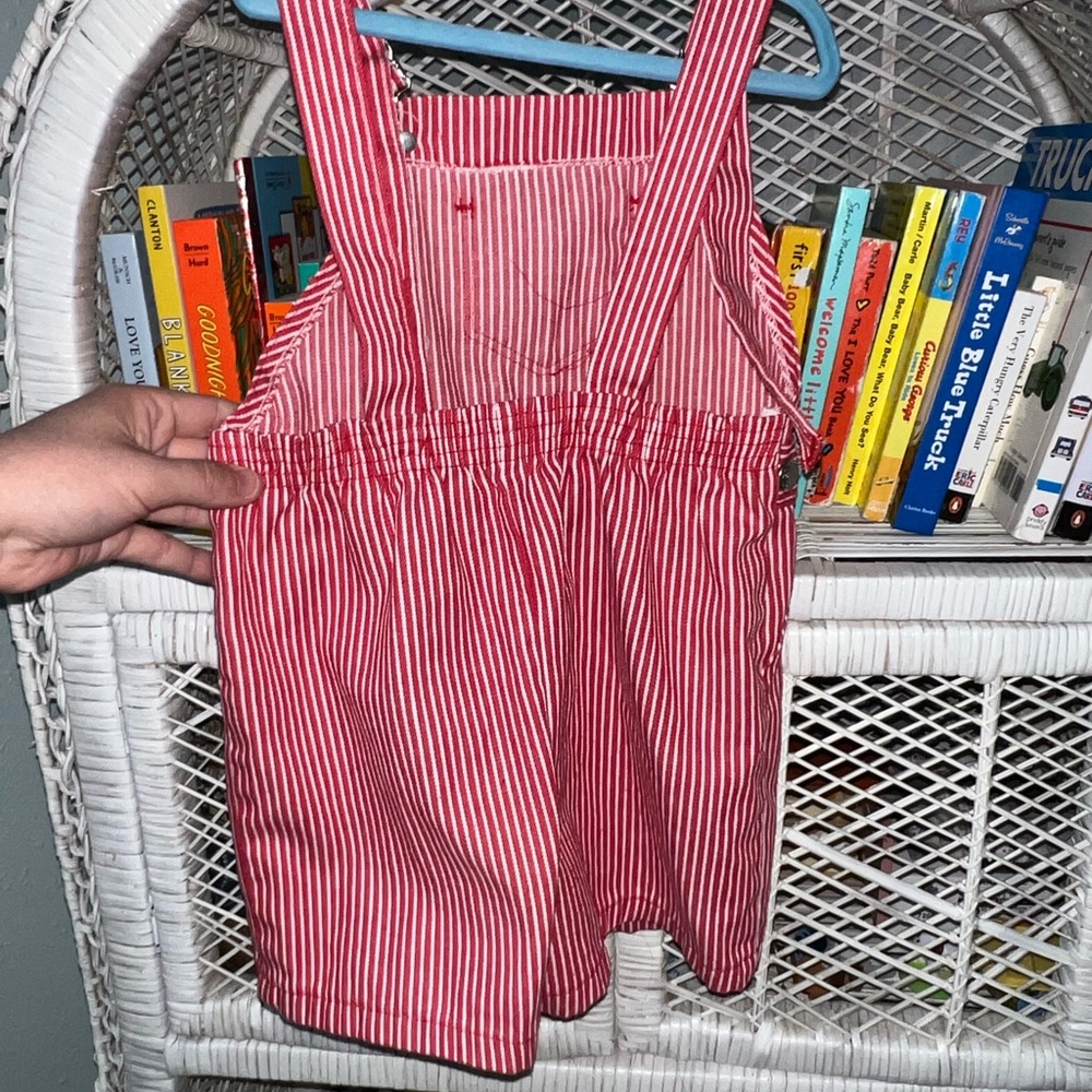 Vintage Sears red and white striped overalls - Picture 2 of 5